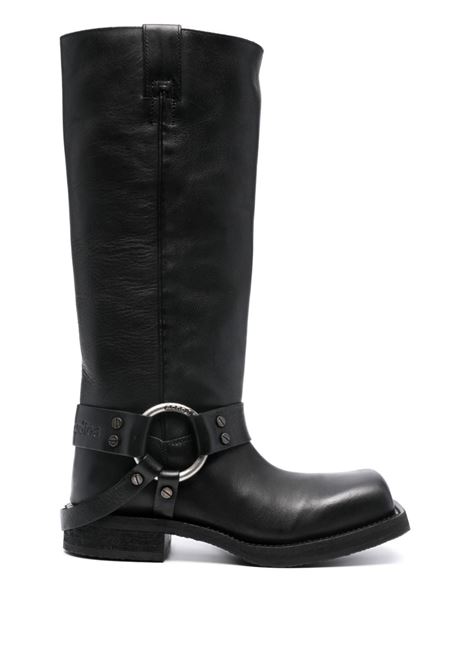 Black 30mm knee-high leather boots Acne Studios - women